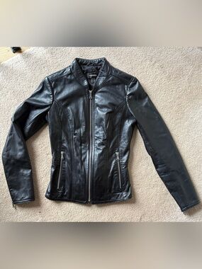 Danier Leather Jacket, Black